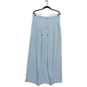 Guess Wide Leg Pant Light Blue Size Large